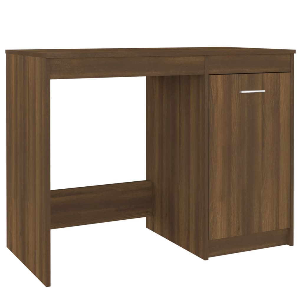 Bureau Chêne Brun 100x50x76 cm Bois Contrecollé