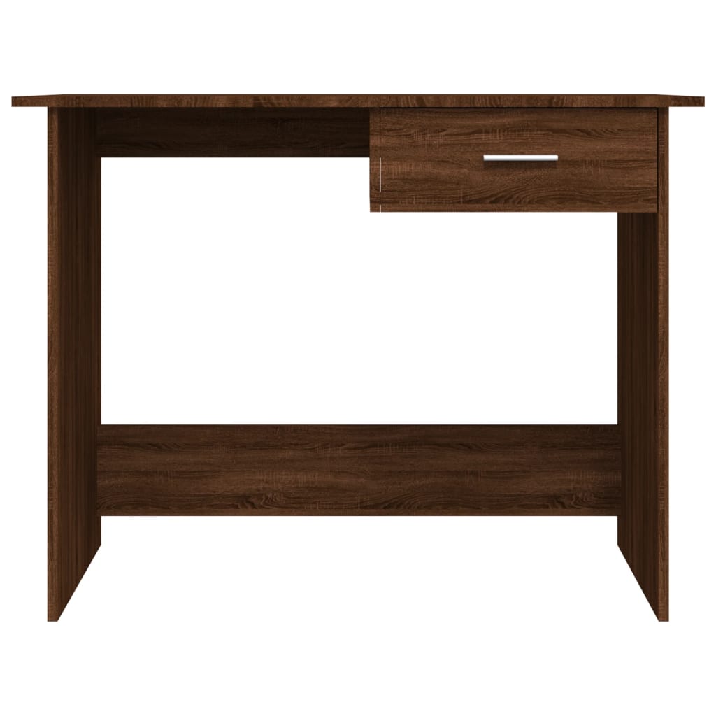 Bureau Chêne Brun 100x50x76 cm Bois Contrecollé