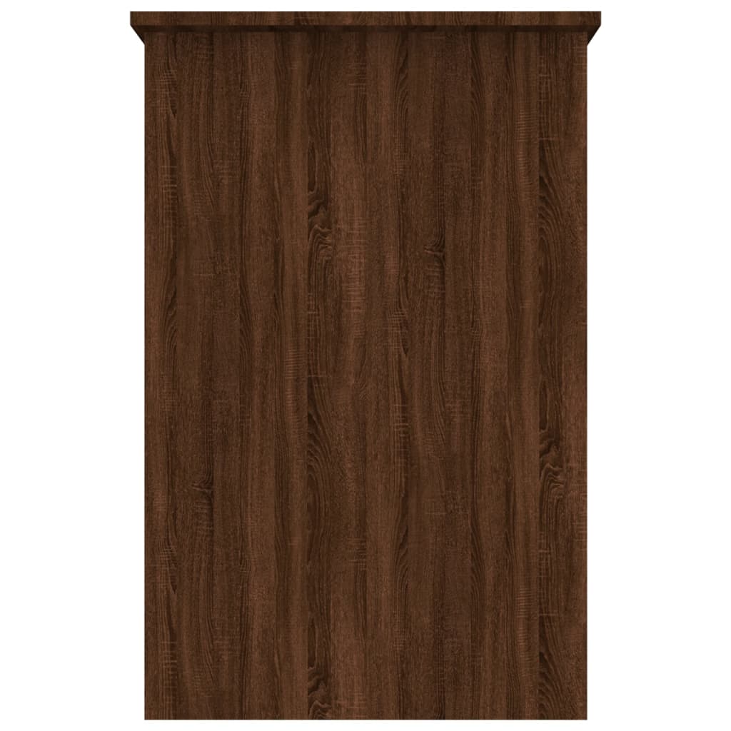 Bureau Chêne Brun 100x50x76 cm Bois Contrecollé