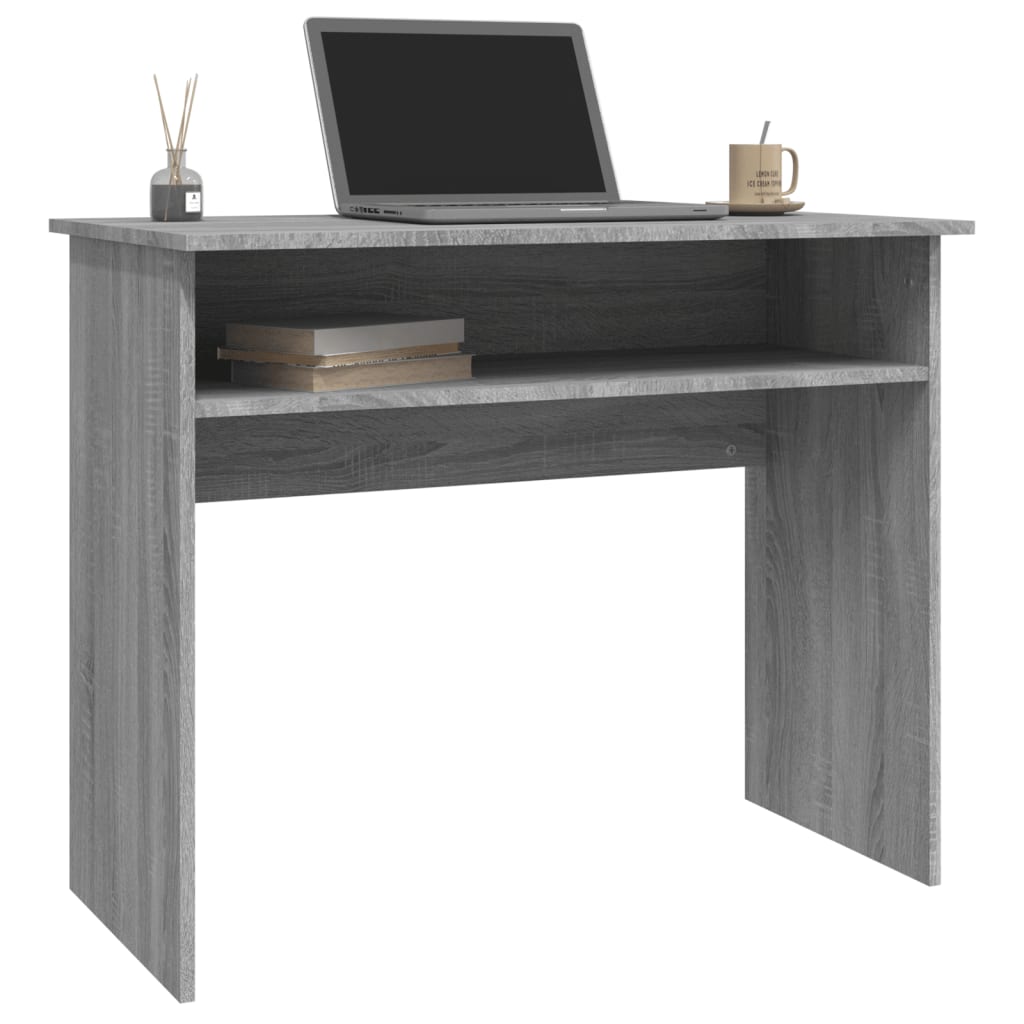 Bureau Gris Sonoma 90x50x74 cm Bois d'ingénierie