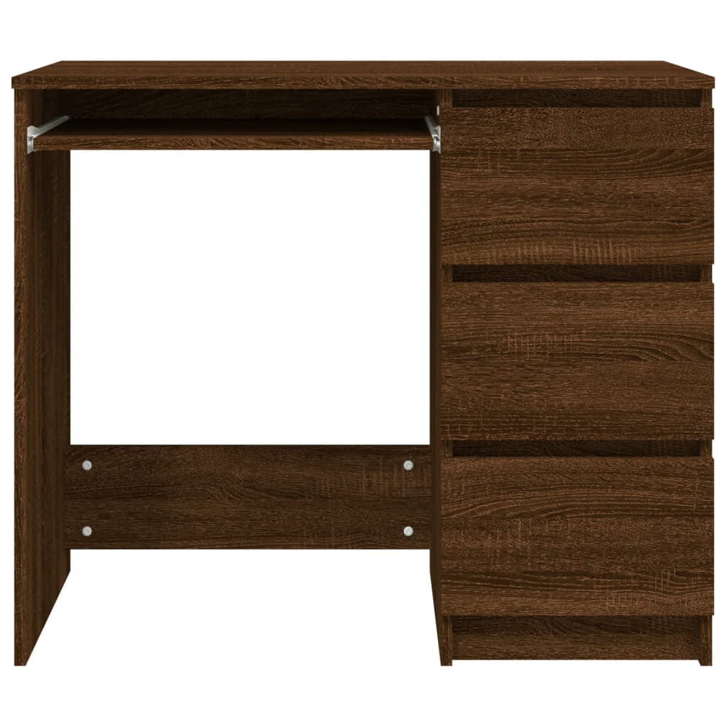 Escritorio Roble Marrón 90x45x76 cm Madera Sintética