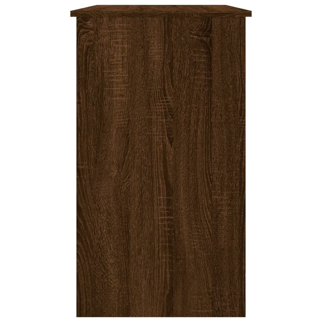Escritorio Roble Marrón 90x45x76 cm Madera Sintética