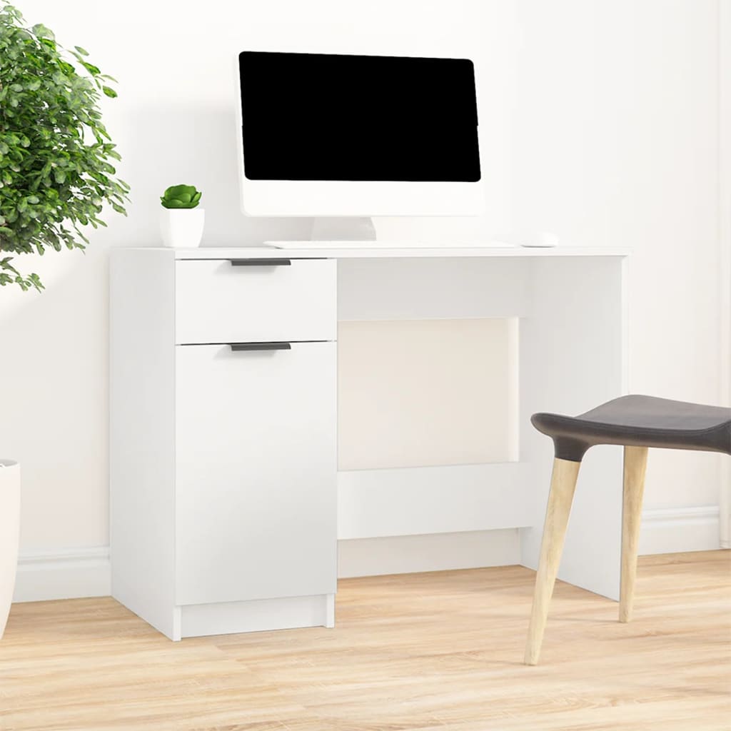 Escritorio Blanco 100x50x75 cm Madera Ingenierizada