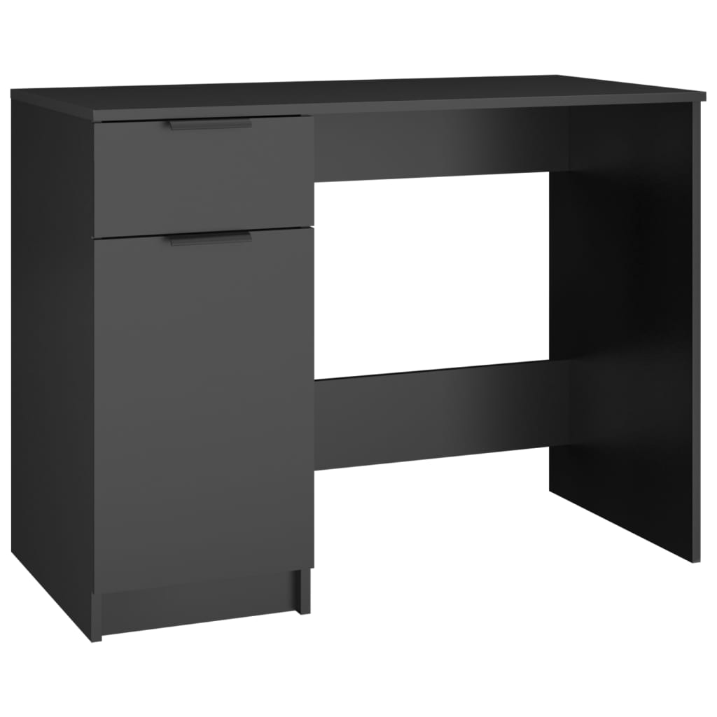 Escritorio Negro 100x50x75 cm Madera Ingenierizada