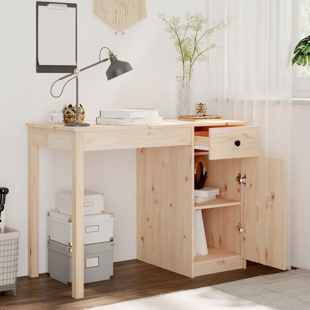 Bureau 100x50x75 cm Bois Massif Pin