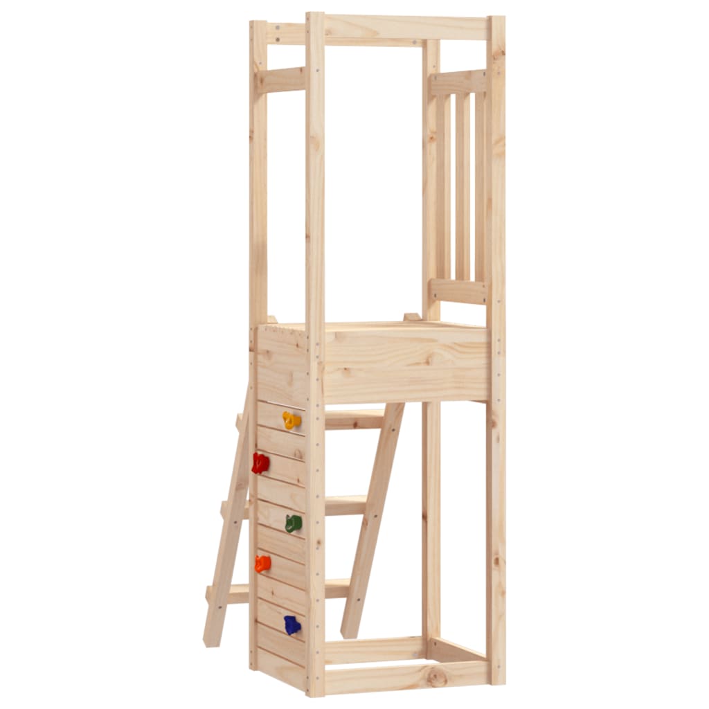 Aire de jeux extérieure 53x46,5x169 cm Bois massif Pin