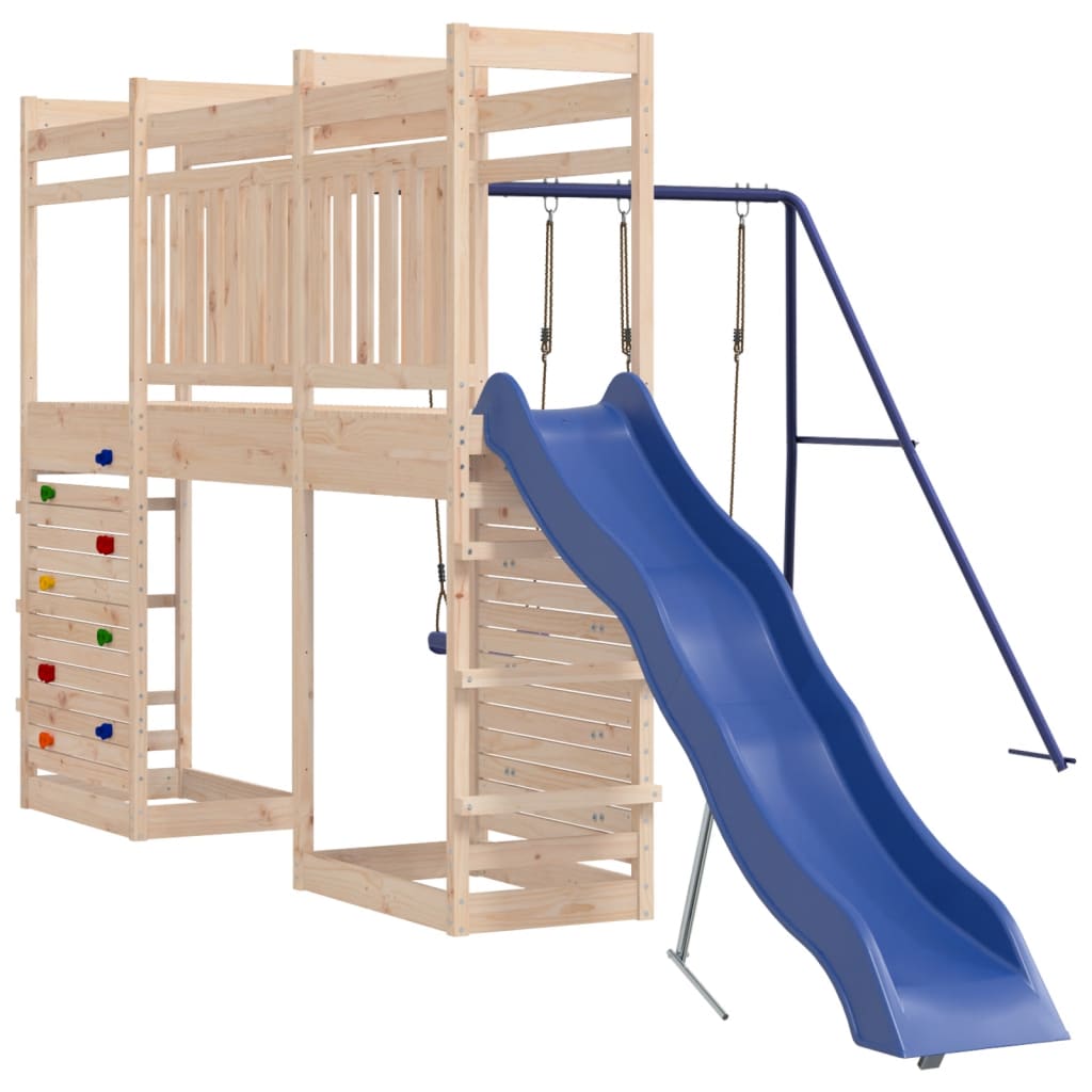 Aire de jeux extérieure en bois de pin massif