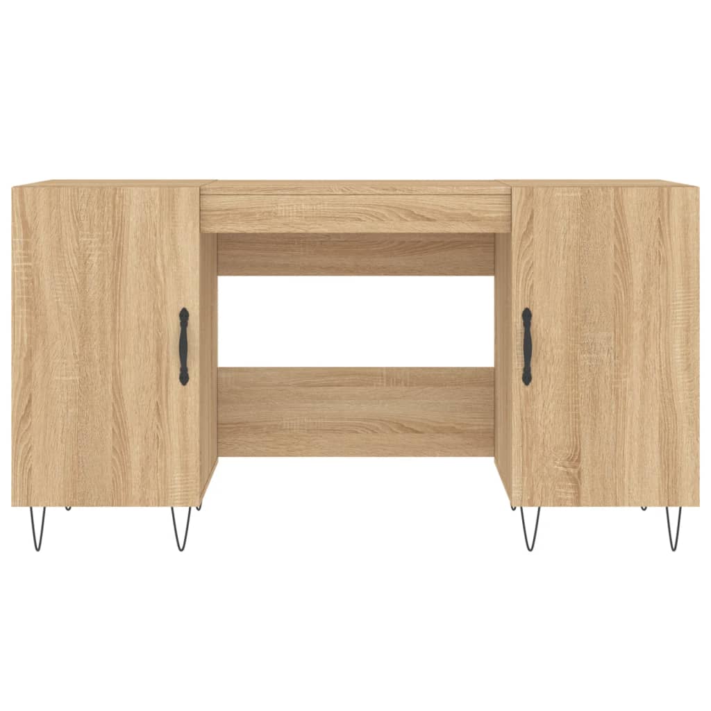 Desk Sonoma Oak 140x50x75 cm Engineered Wood