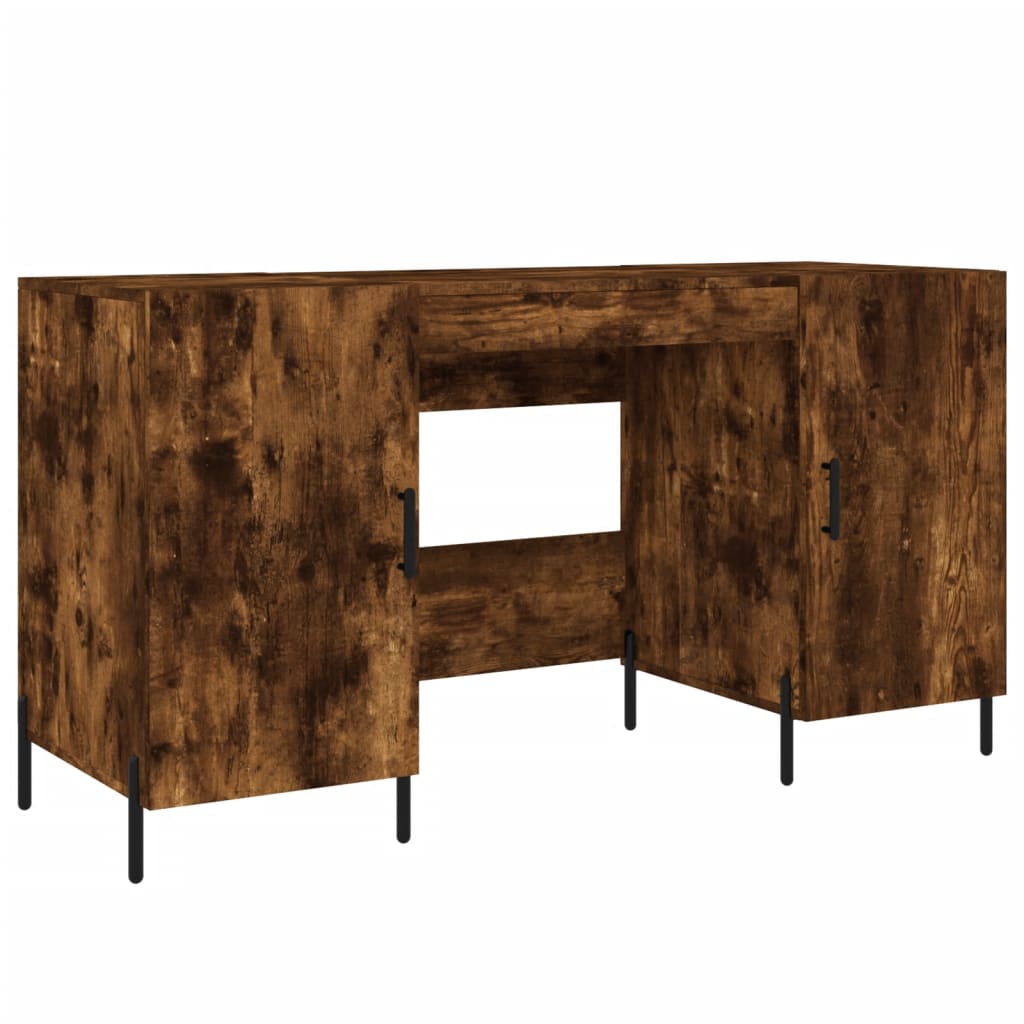 Bureau Chêne fumé 140x50x75 cm Bois composite