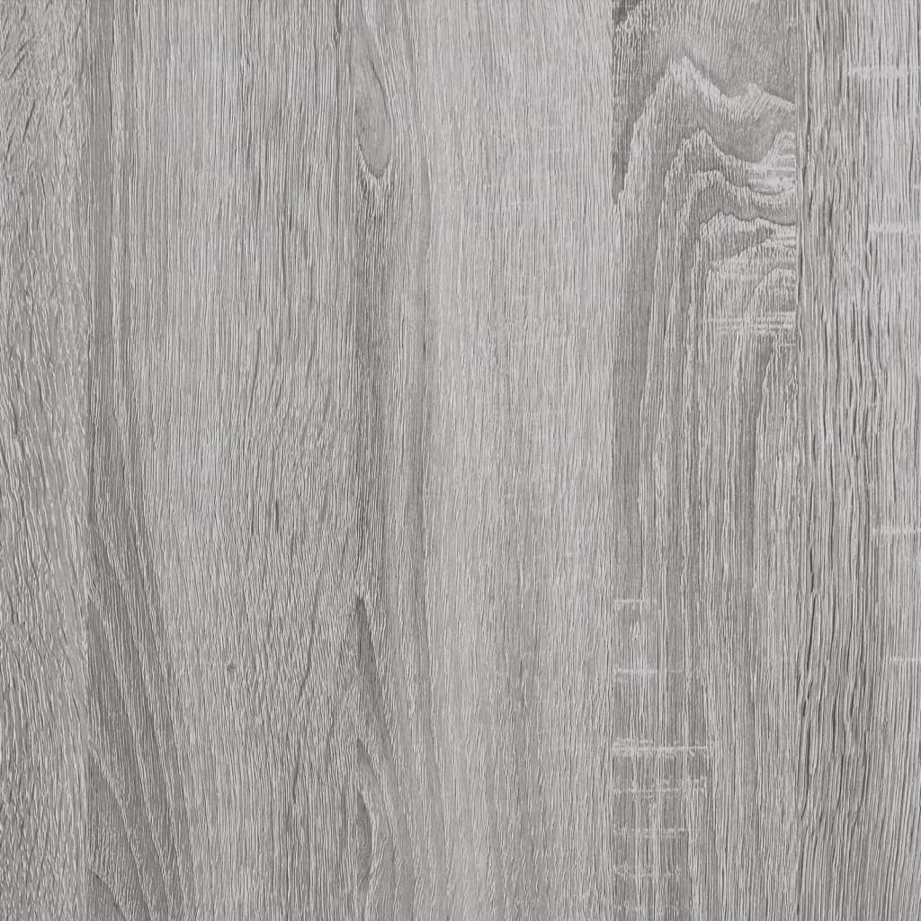 Bureau d'ordinateur avec étagères Gris Sonoma 120x47x109 cm