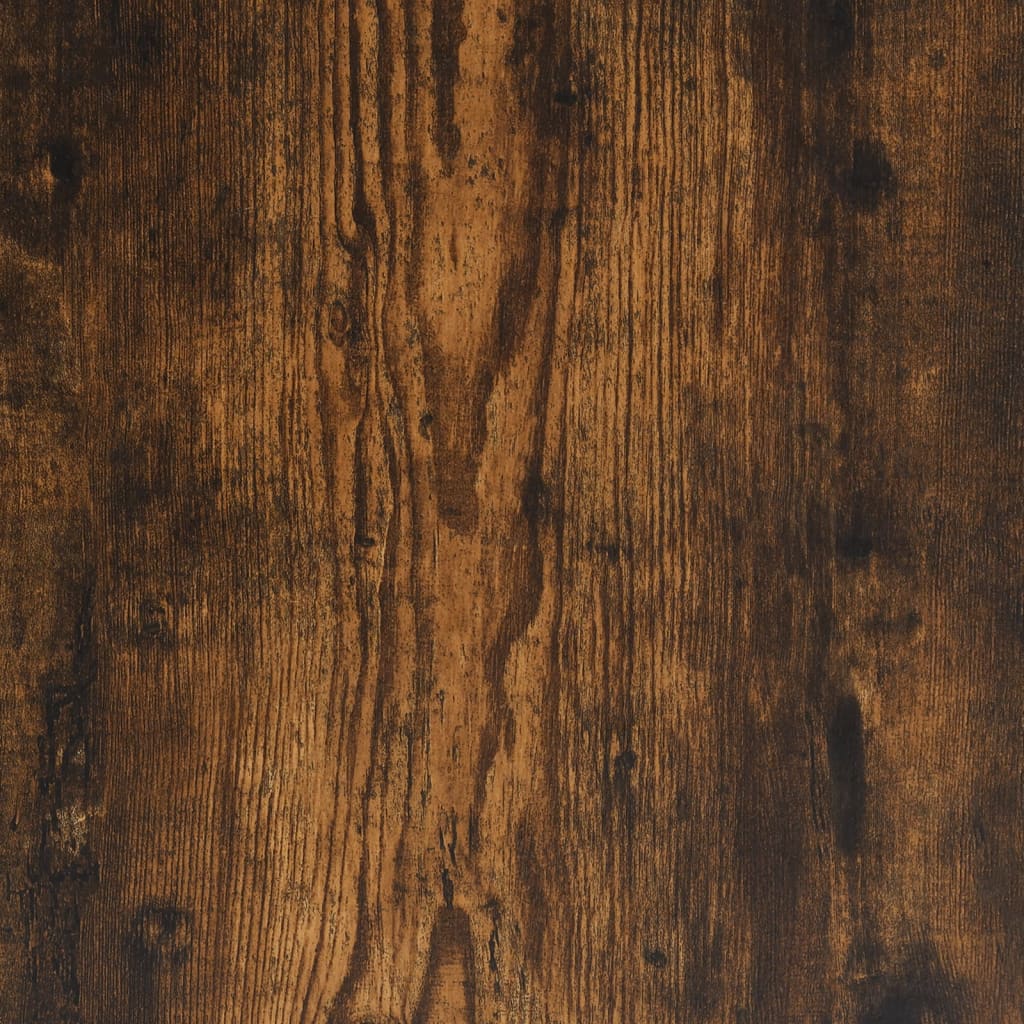 Computer Desk Smoked Oak 131x48x75 cm Engineered Wood