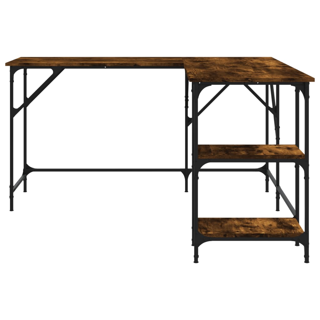 Bureau Chêne fumé 139x139x75 cm Bois composite
