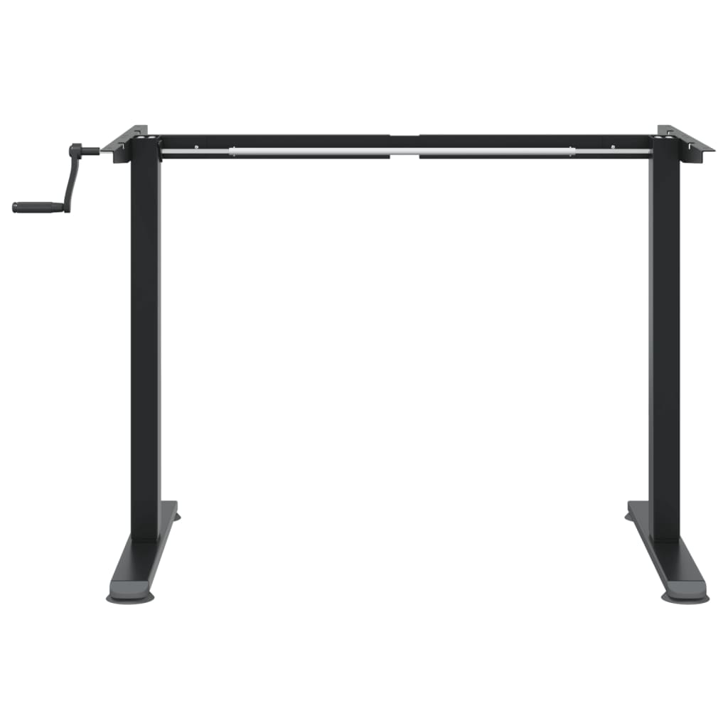 Cadre de bureau debout noir (94-135)x60x(70-114) cm en acier