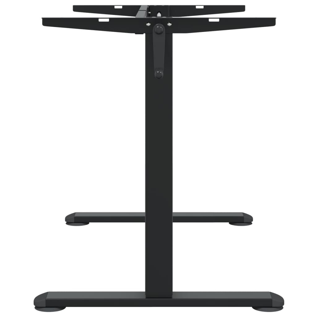 Cadre de bureau debout noir (94-135)x60x(70-114) cm en acier