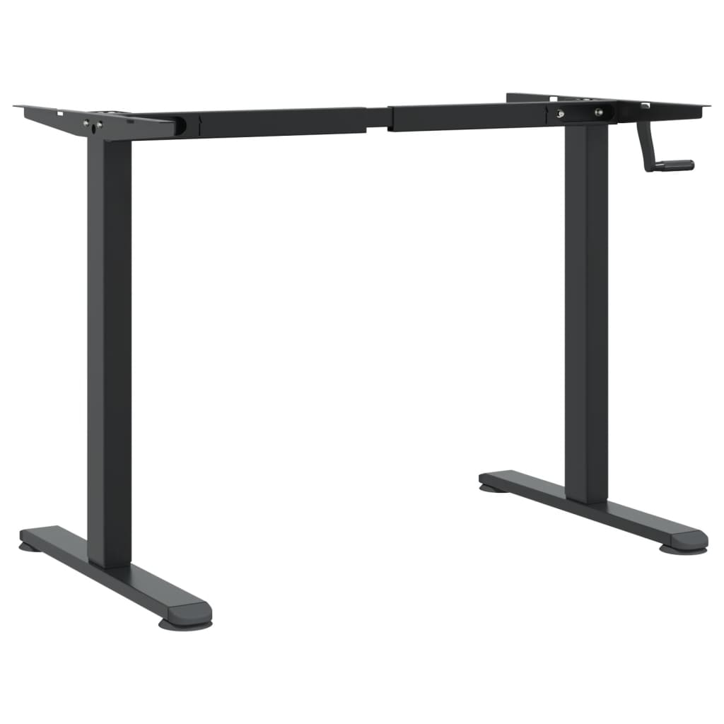 Cadre de bureau debout noir (94-135)x60x(70-114) cm en acier