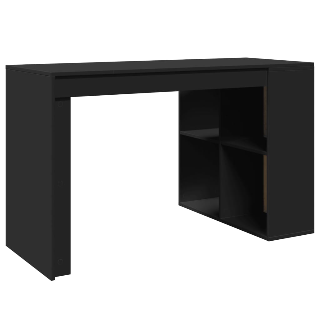 Office Desk Black 123.5x73.5x75 cm Engineered Wood