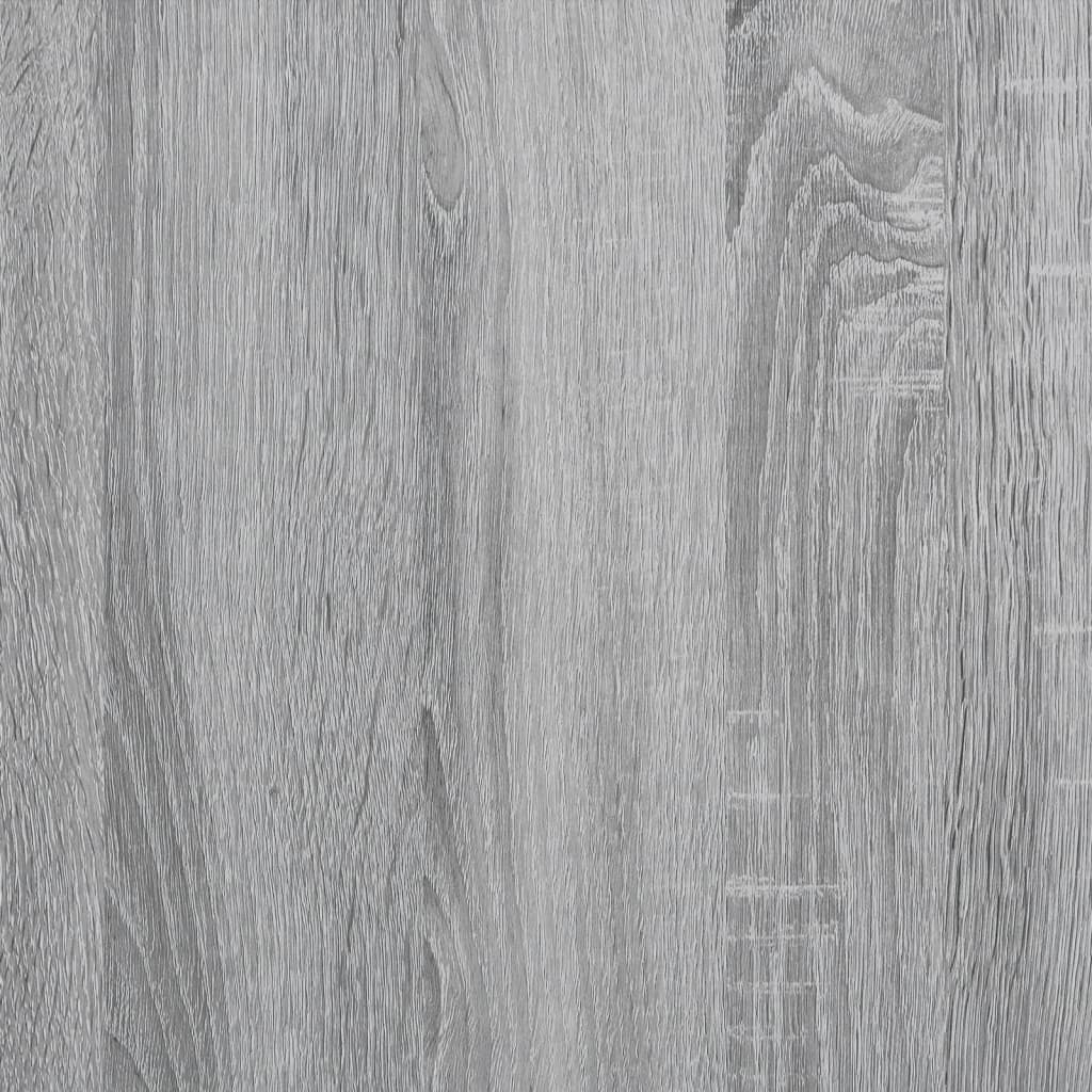 Escritorio de oficina gris Sonoma 123,5x73,5x75 cm madera de ingeniería