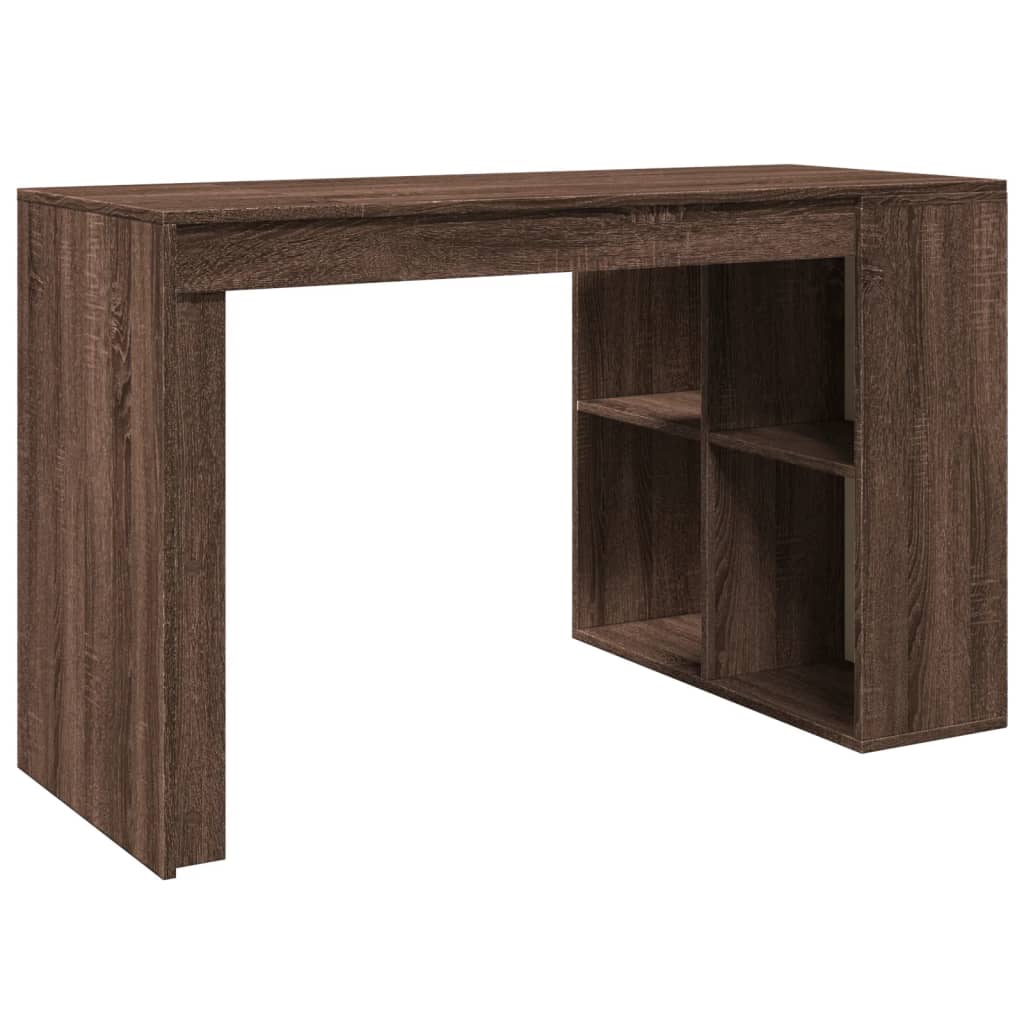 Bureau en bois d'ingénierie Chêne brun 123,5 x 73,5 x 75 cm