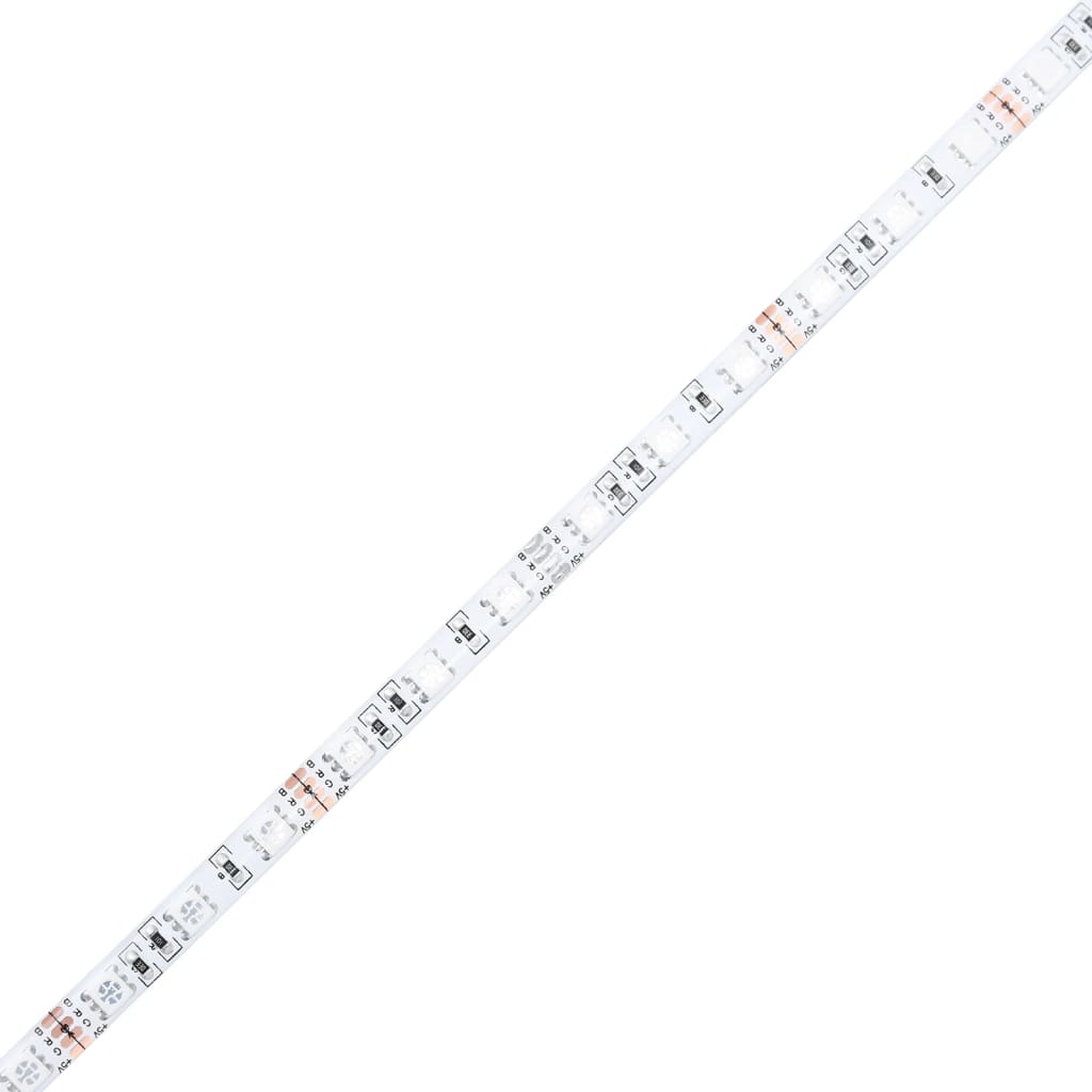 Escritorio con luces LED Roble Sonoma 200x104x91 cm Madera de ingeniería