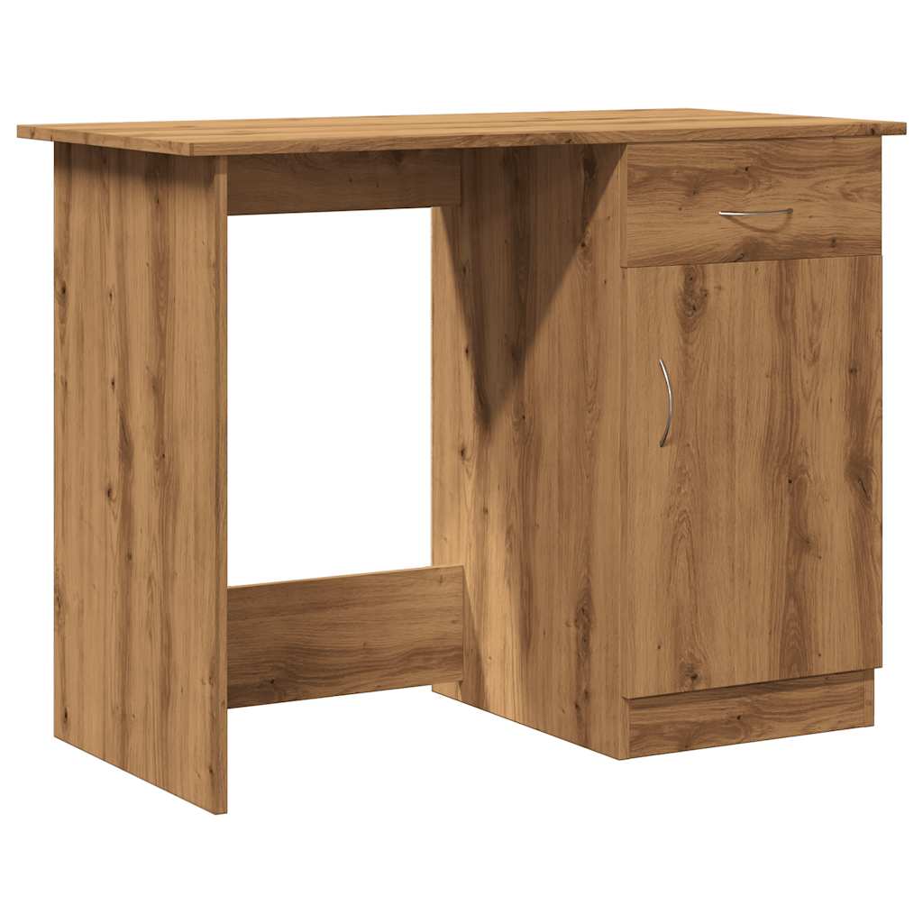 Bureau Artisan Chêne 100x50x76 cm Bois d'ingénierie