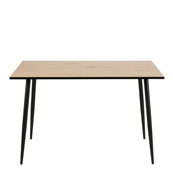 KFP HOME | Everyday Collection - Dining table in Oak Effect and Black 6 seat