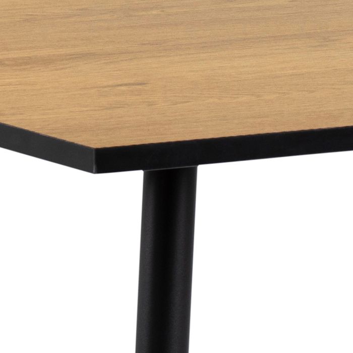 KFP HOME | Colección Everyday - Mesa de comedor en Efecto Roble y Negro 4 plazas