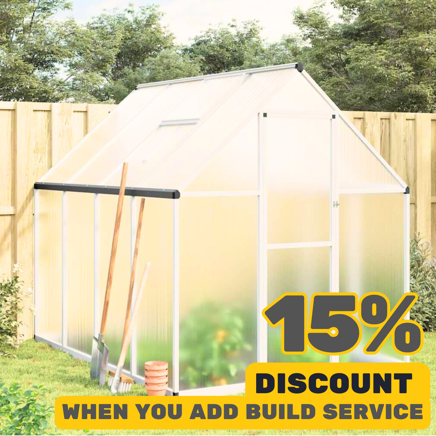 Anthracite Greenhouse With Base Frame Aluminium