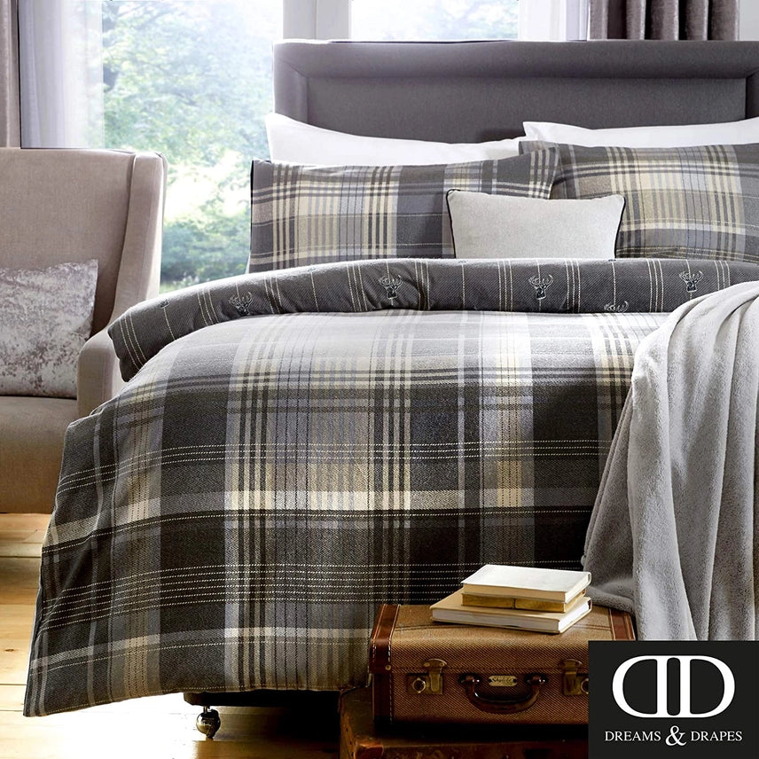 The 'Kentish' in Mustard 100% Brushed Cotton Duvet Cover Set
