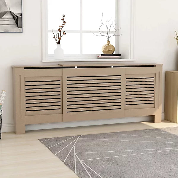 MDF Radiator Cover 205 cm - Horizontal Slats