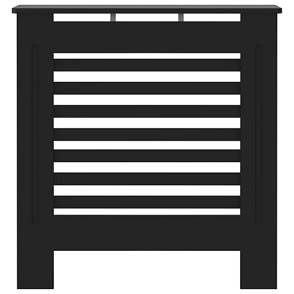 MDF Radiator Cover 78 cm - Horizontal slats in Black