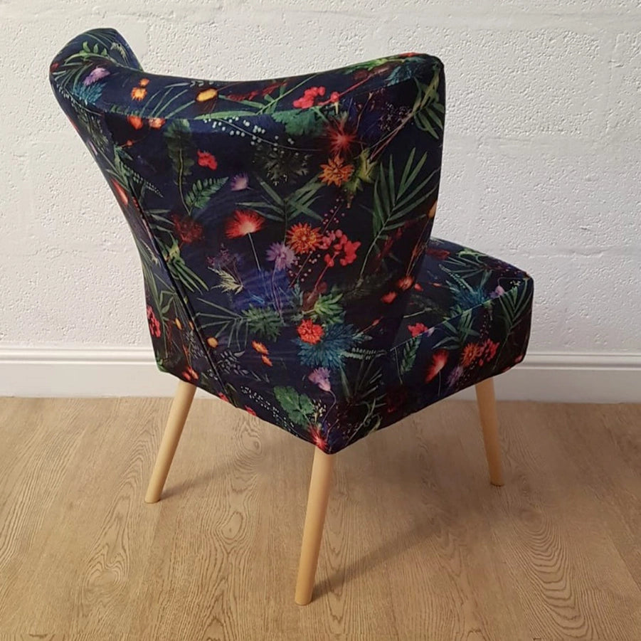The Tropical Collection | Blue Velvet | Accent Chair