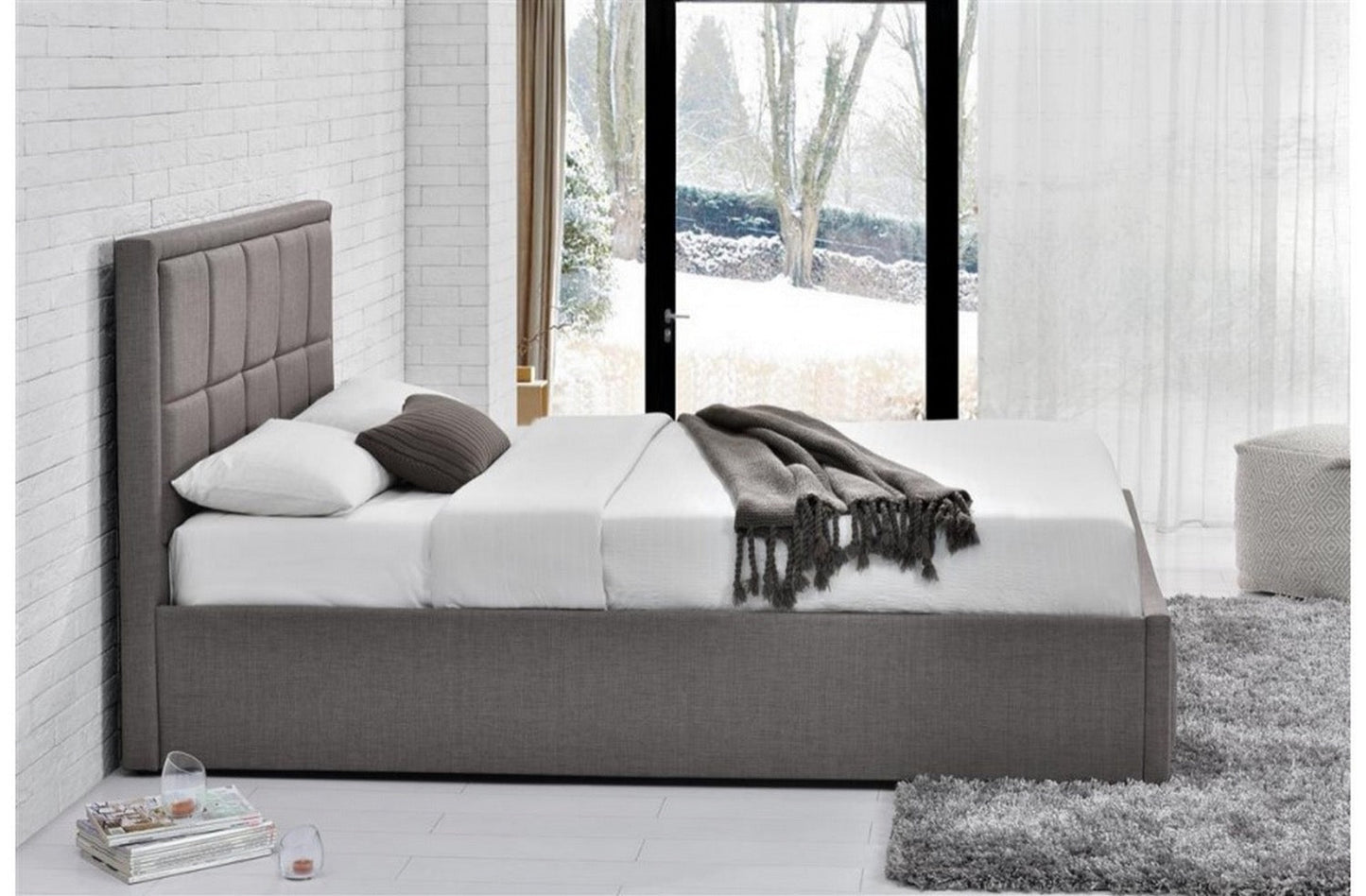 Cushioned Ottoman Style Kingsize bed