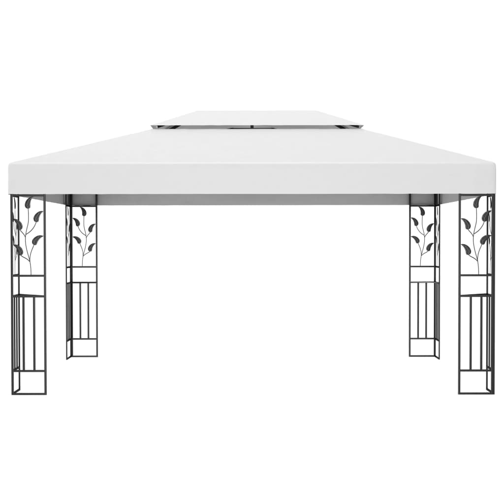 Luxury Double Roof Gazebo - Taupe roof - 3m x 4m - optional home assembly