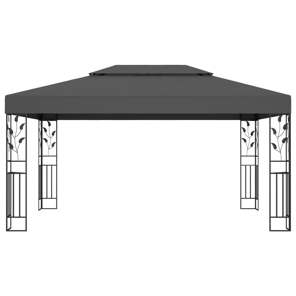 Luxury Double Roof Gazebo - Taupe roof - 3m x 4m - optional home assembly