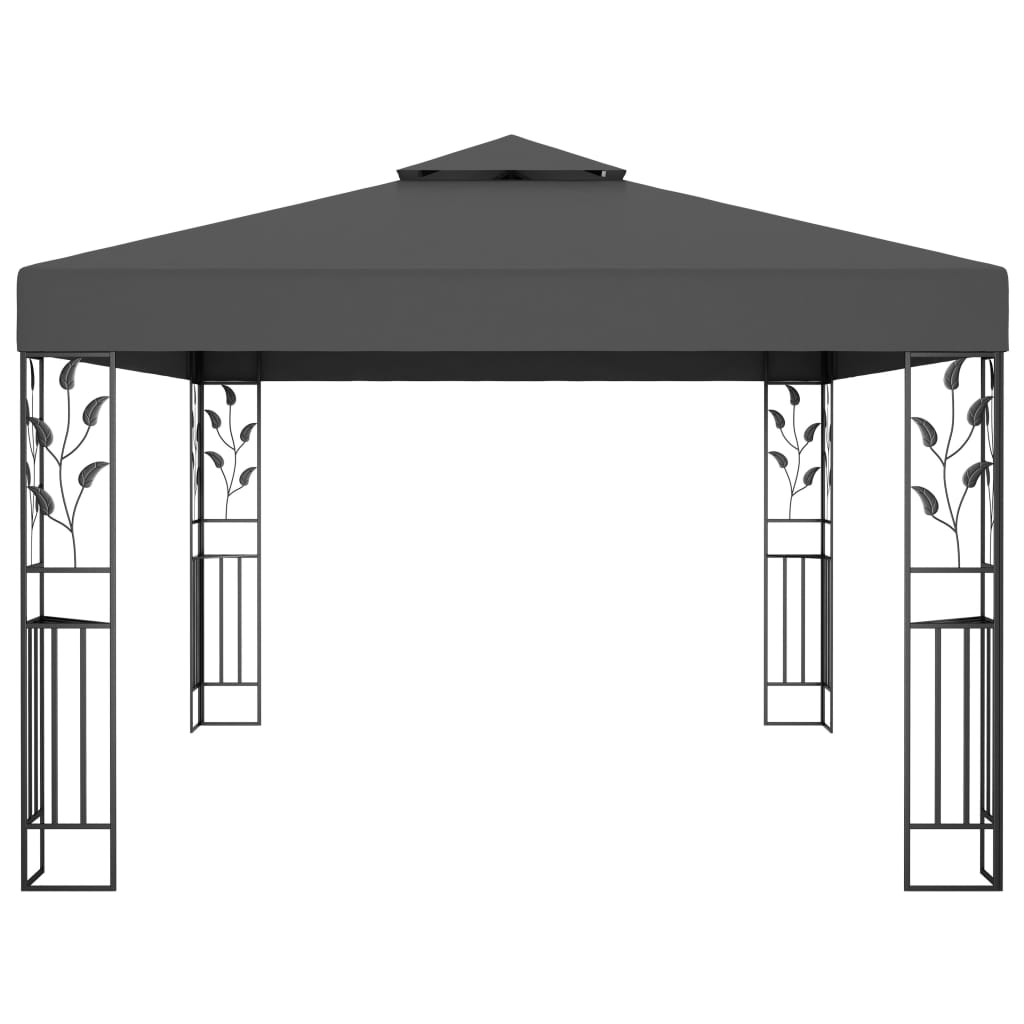 Luxury Double Roof Gazebo - Taupe roof - 3m x 4m - optional home assembly