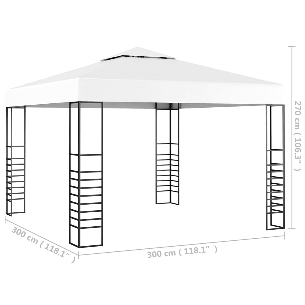 Moderna Gazebo with Roof 3x4 m Taupe