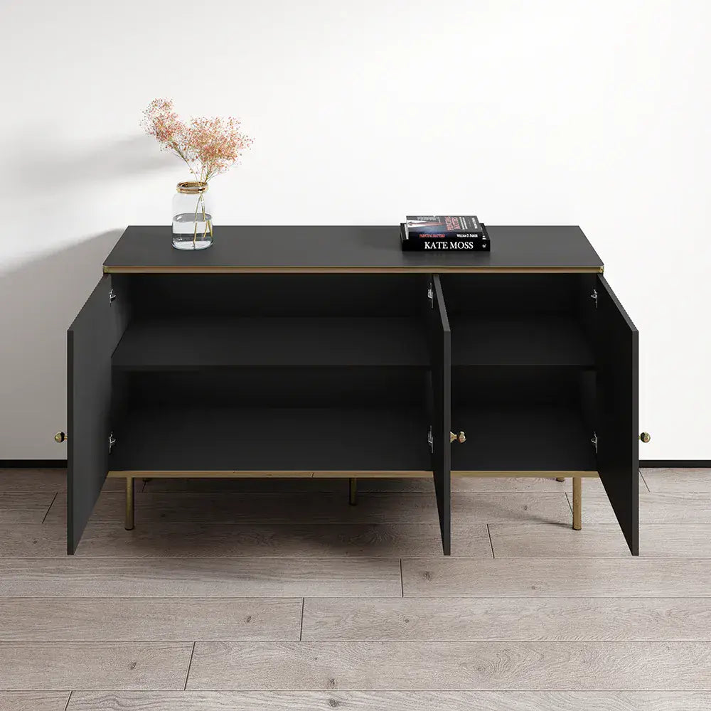 Black And Gold 3 Door Sideboard