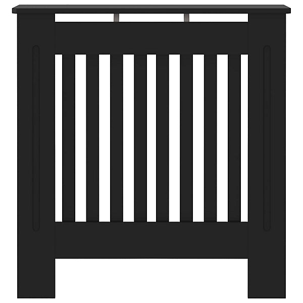 MDF Radiator Cover 78 cm - Vertical slats in Black