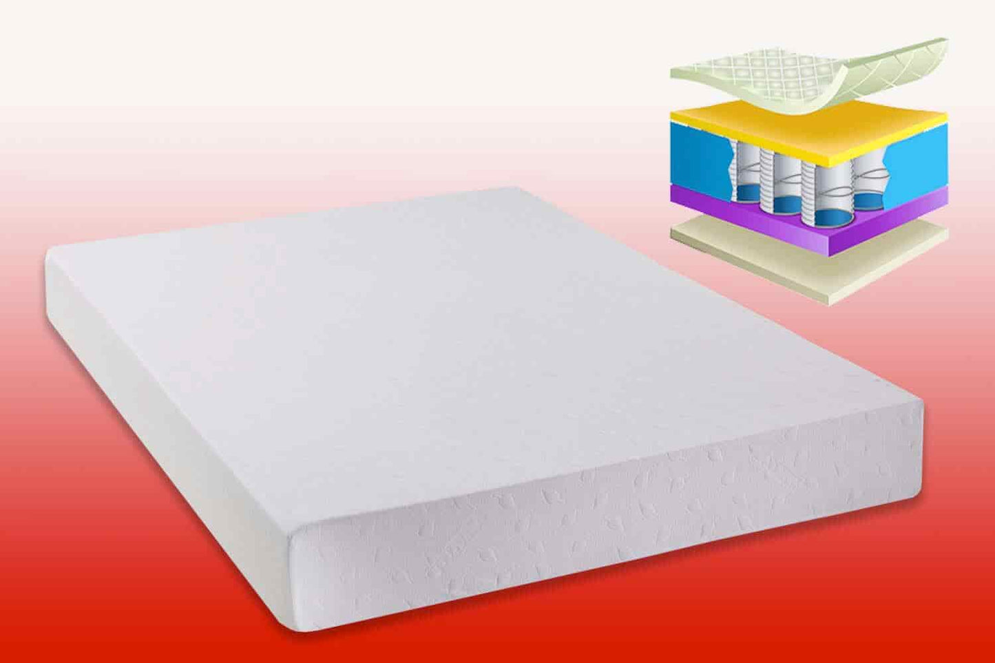 Supreme Memory Foam Mattress in FOUR sizes
