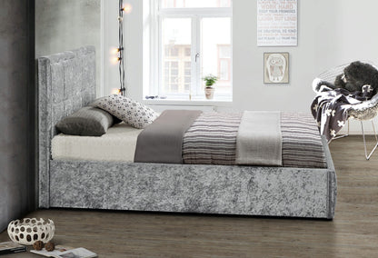 Silver Ottoman Style Kingsize bed