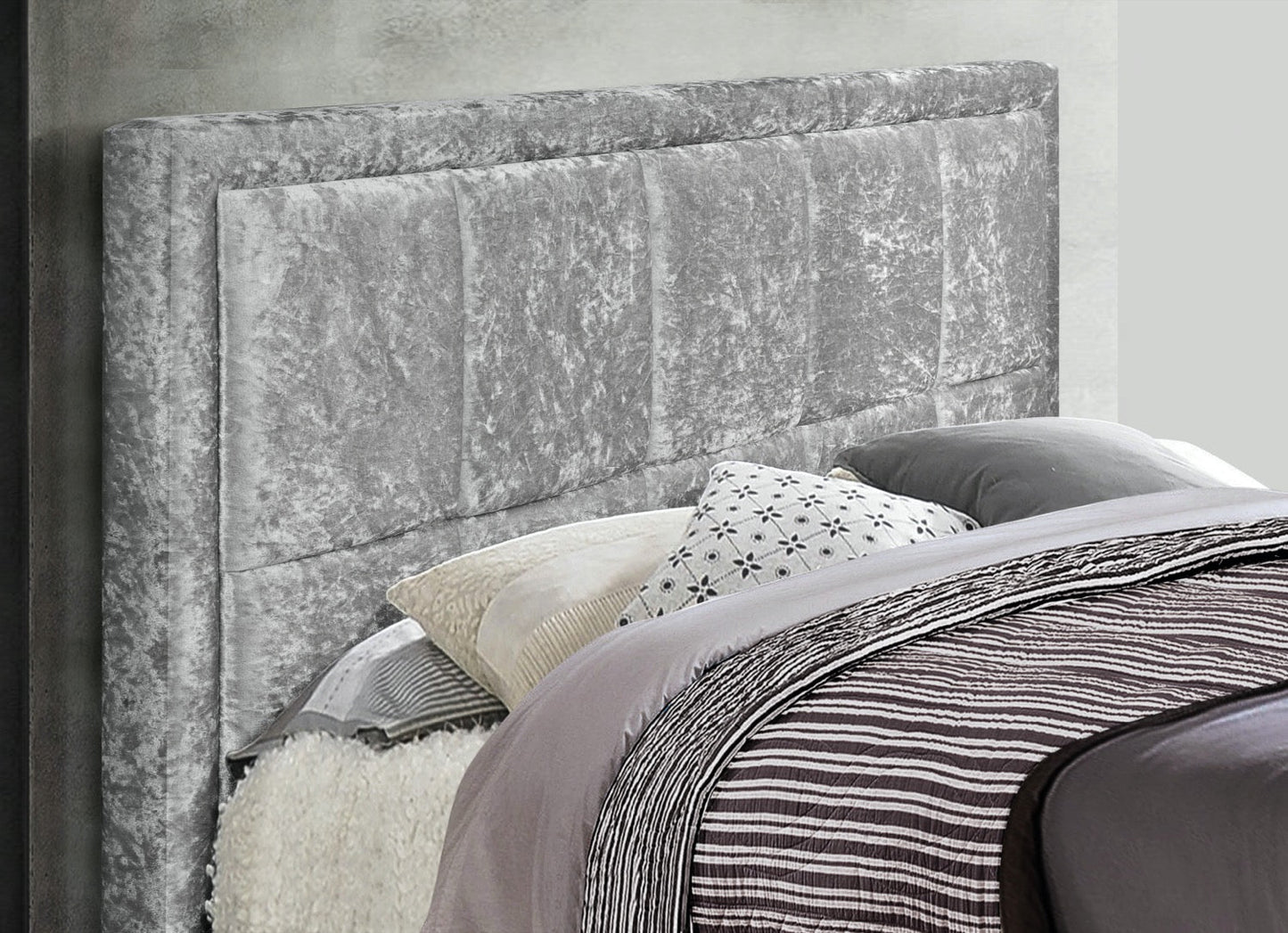 Silver Ottoman Style Kingsize bed