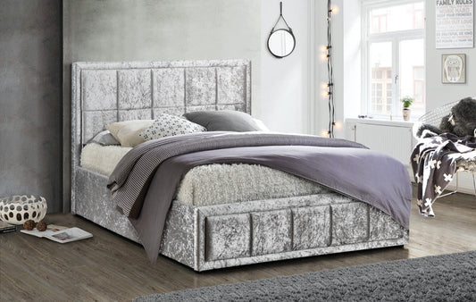 Silver Ottoman Style Kingsize bed