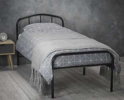 KFP HOME | Everyday Collection - 3ft single metal bed available in Black or White
