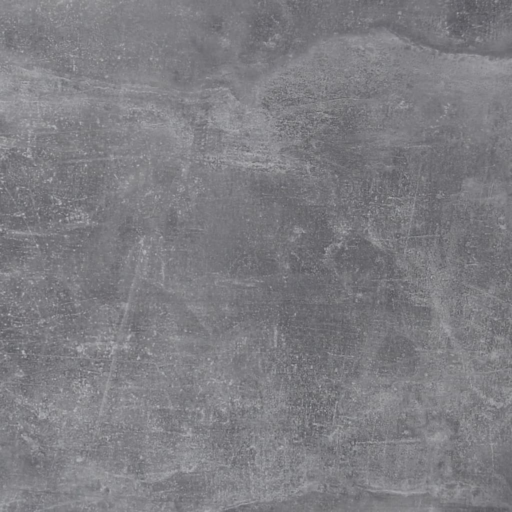 FMD Desk with 1 Drawer 123x50x76.5 cm Concrete and White