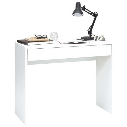 Escritorio FMD con Cajón Ancho 100x40x80 cm Blanco