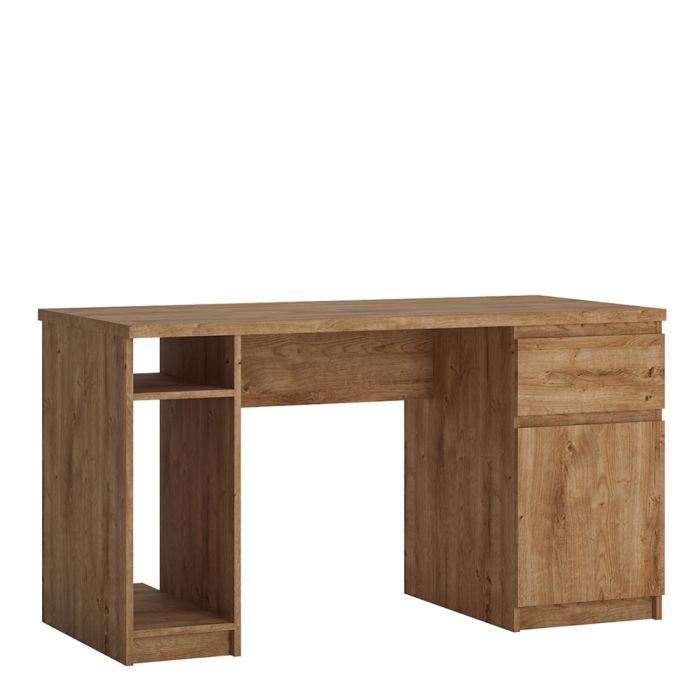 Twin pedestal desk in Oak