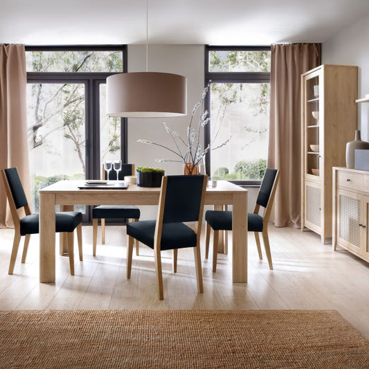 Extending Dining Table 160-200cm In Jackson Hickory Oak