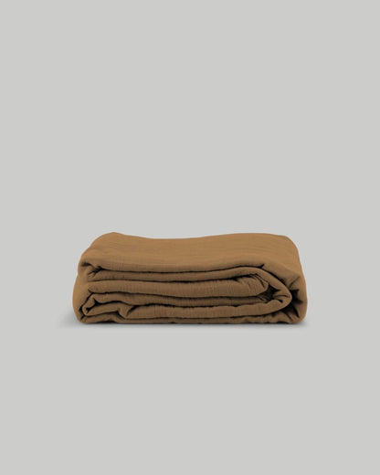 The Cotton Gauze Duvet Cover - Beige