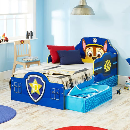 Lit pour tout-petits avec tiroirs Paw Patrol 145x68x77 cm Bleu WORL268007
