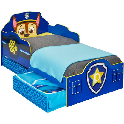 Lit pour tout-petits avec tiroirs Paw Patrol 145x68x77 cm Bleu WORL268007